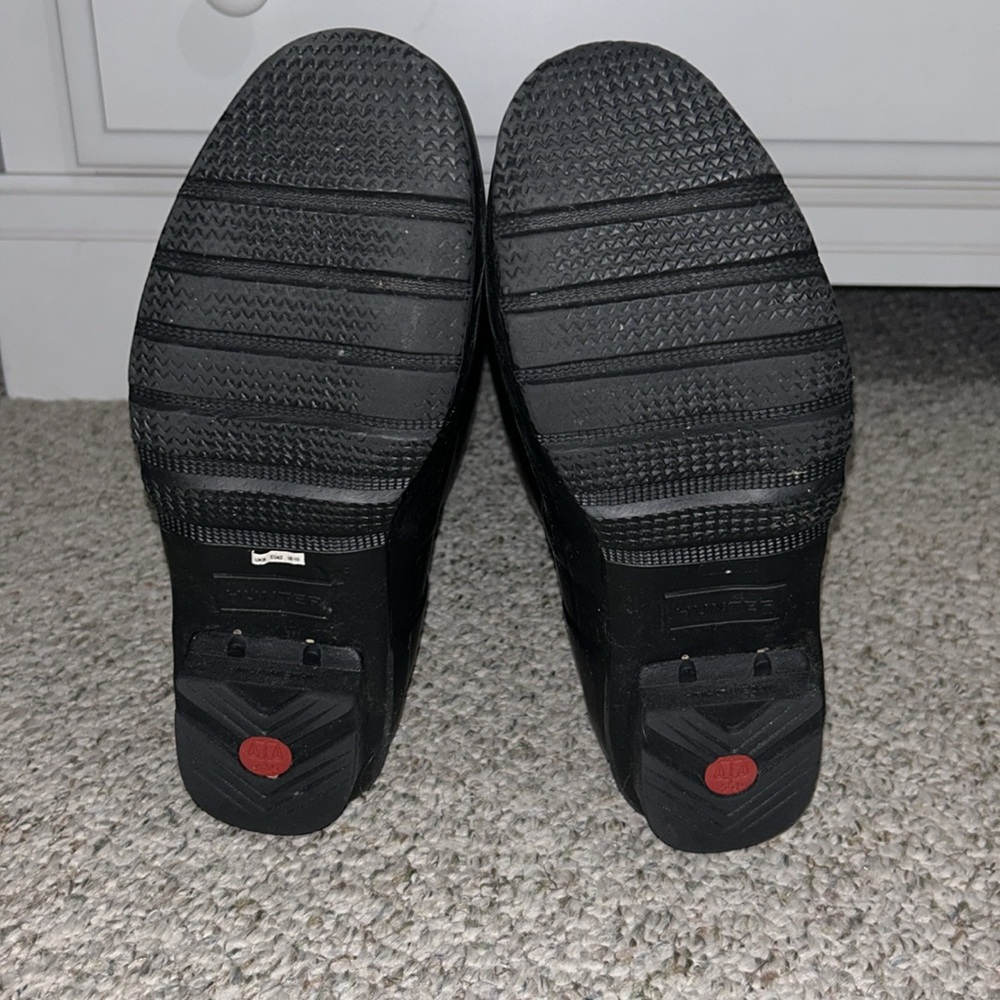 Hunter Original Wellington Tall Rain Boots Matte Black - Picture 5 of 6